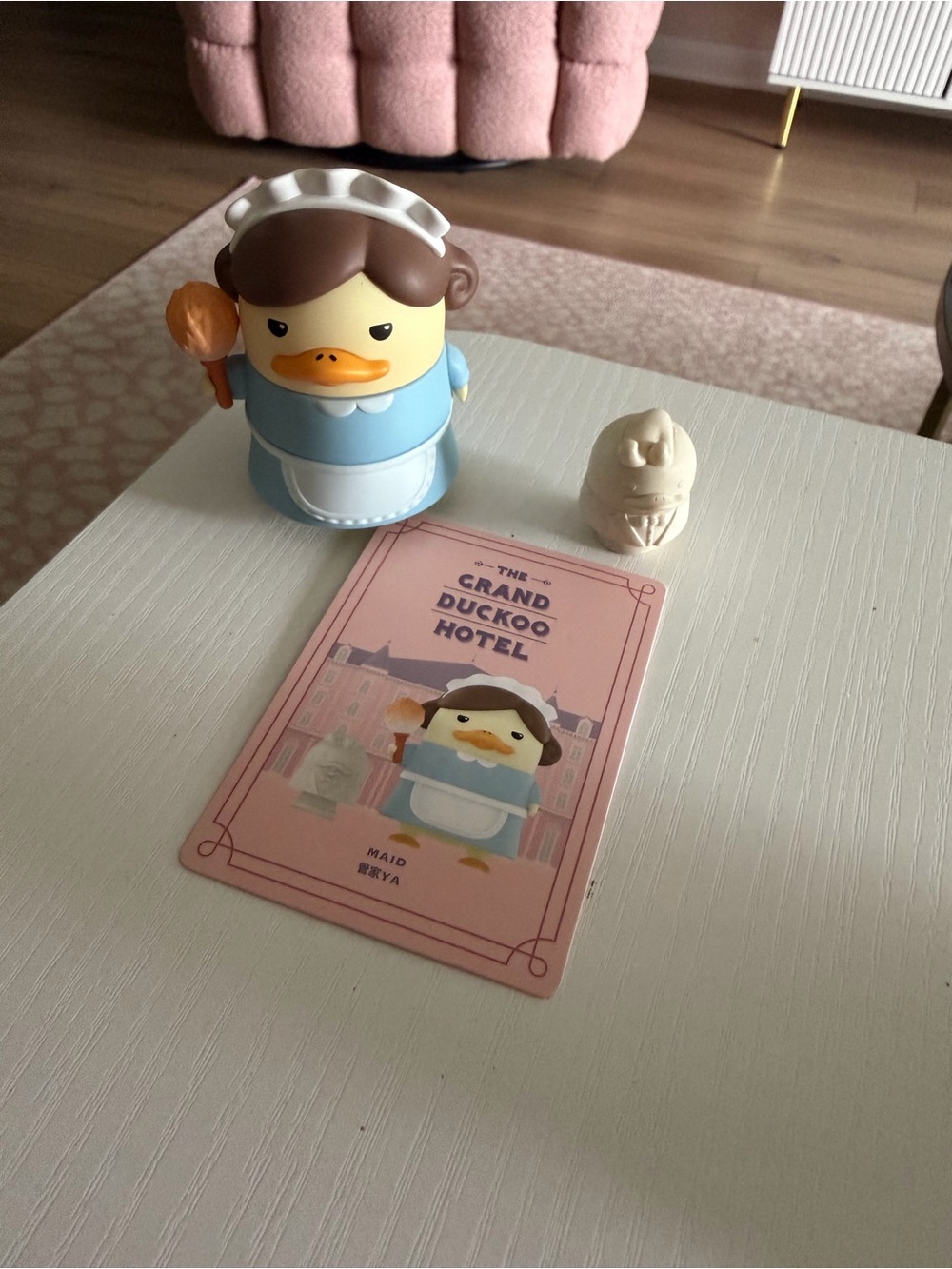 The Grand DUCKOO Hotel Series Maid Figurine - Blue